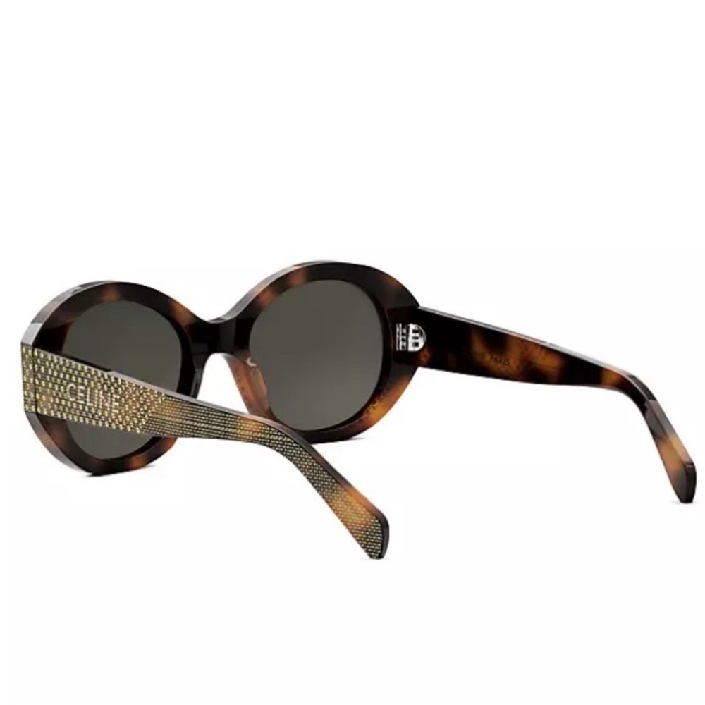 CELINE Round Sunglasses in Acetate with Crystals - Picture 6 of 10